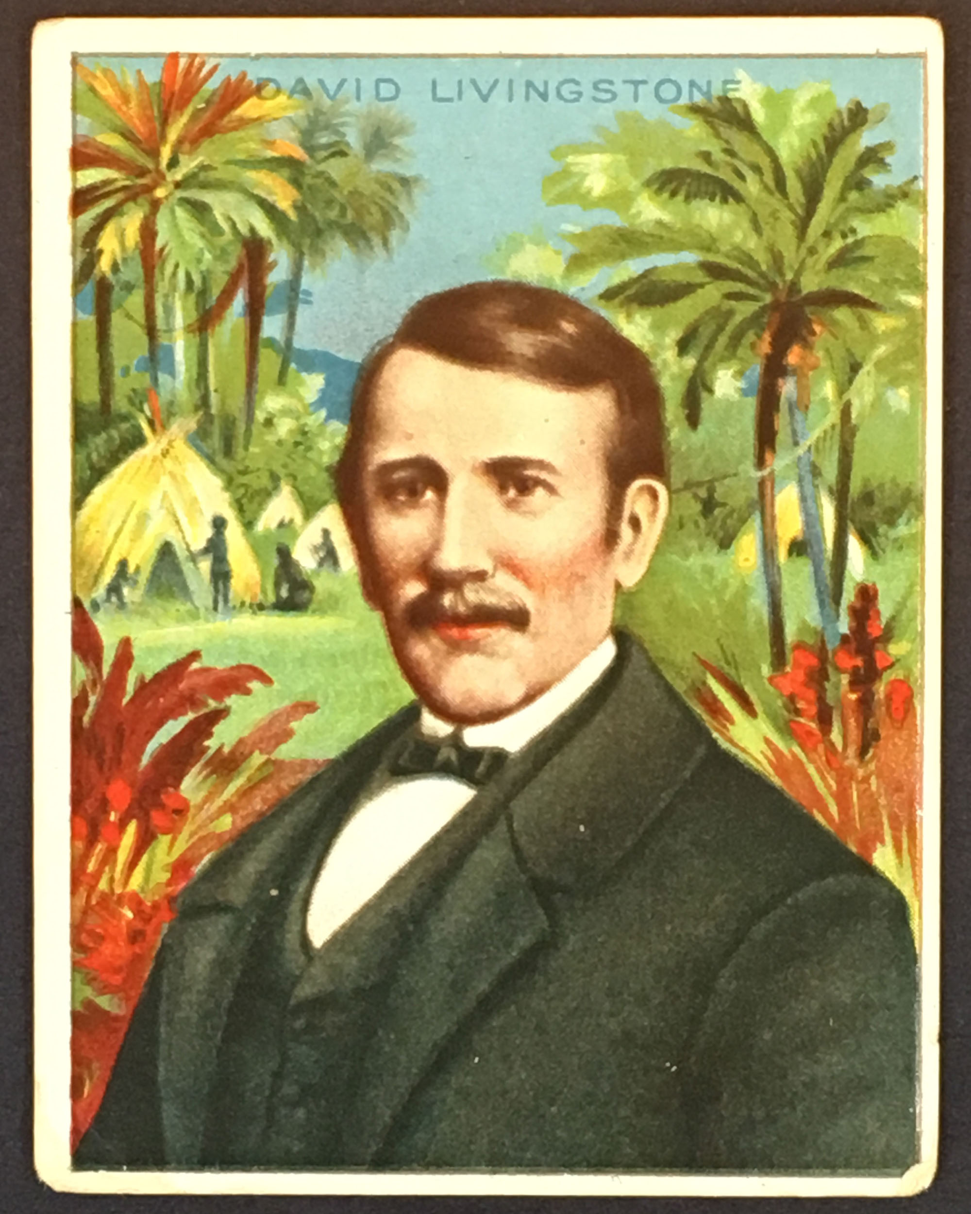Greatest Explorers Tobacco Trading Card: David Livingstone, 1910, recto. Image copyright Adrian S. Wisnicki. Creative Commons Attribution-NonCommercial 3.0 Unported (https://creativecommons.org/licenses/by-nc/3.0/). Greatest Explorers Tobacco Trading Card: David Livingstone, 1910, recto. Image copyright Adrian S. Wisnicki. Creative Commons Attribution-NonCommercial 3.0 Unported (https://creativecommons.org/licenses/by-nc/3.0/).