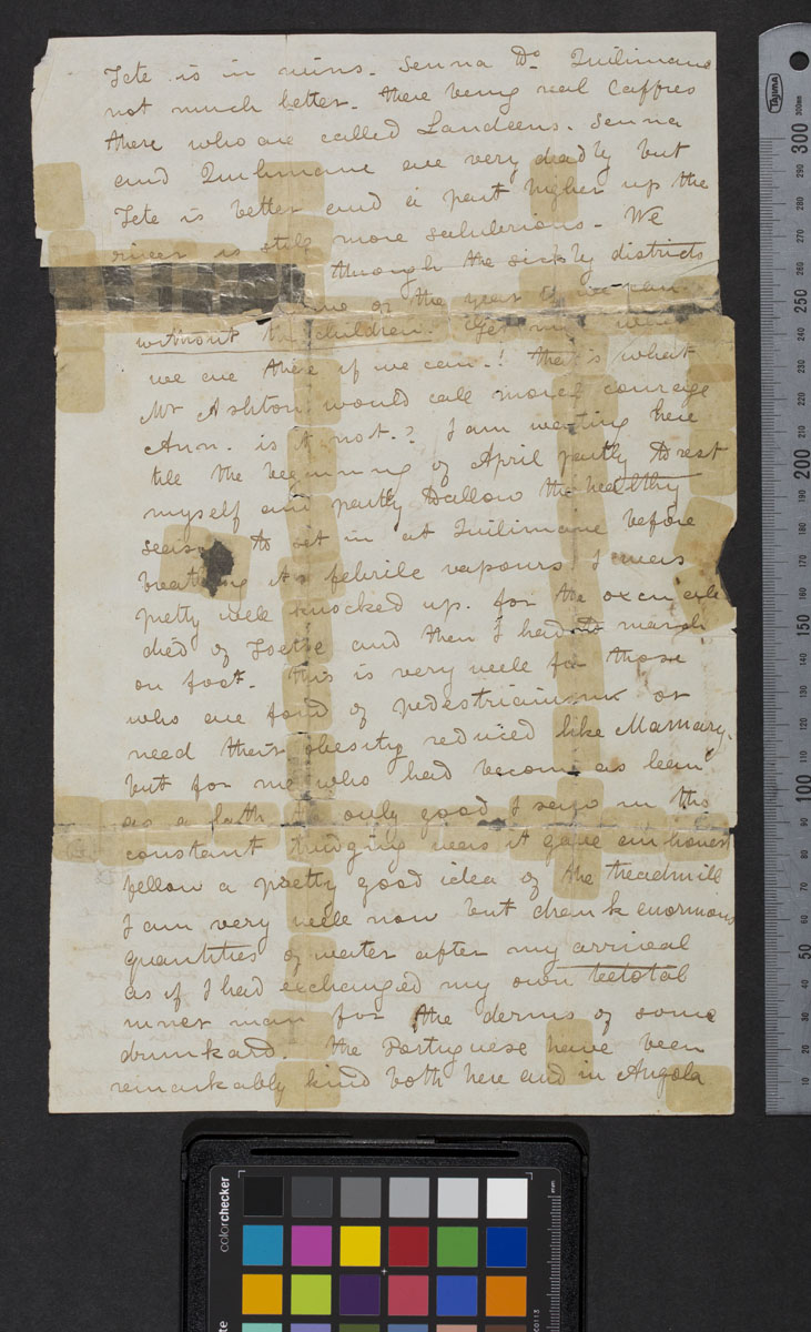 Image of a page of David Livingstone, Letter to Jean Fredoux and Ann Fredoux, 26 March, 12 July, 12 August 1856: [3]. Image copyright The Brenthurst Press (Pty) Ltd, 2014. Creative Commons Attribution-NonCommercial 3.0 Unported (https://creativecommons.org/licenses/by-nc/3.0/).