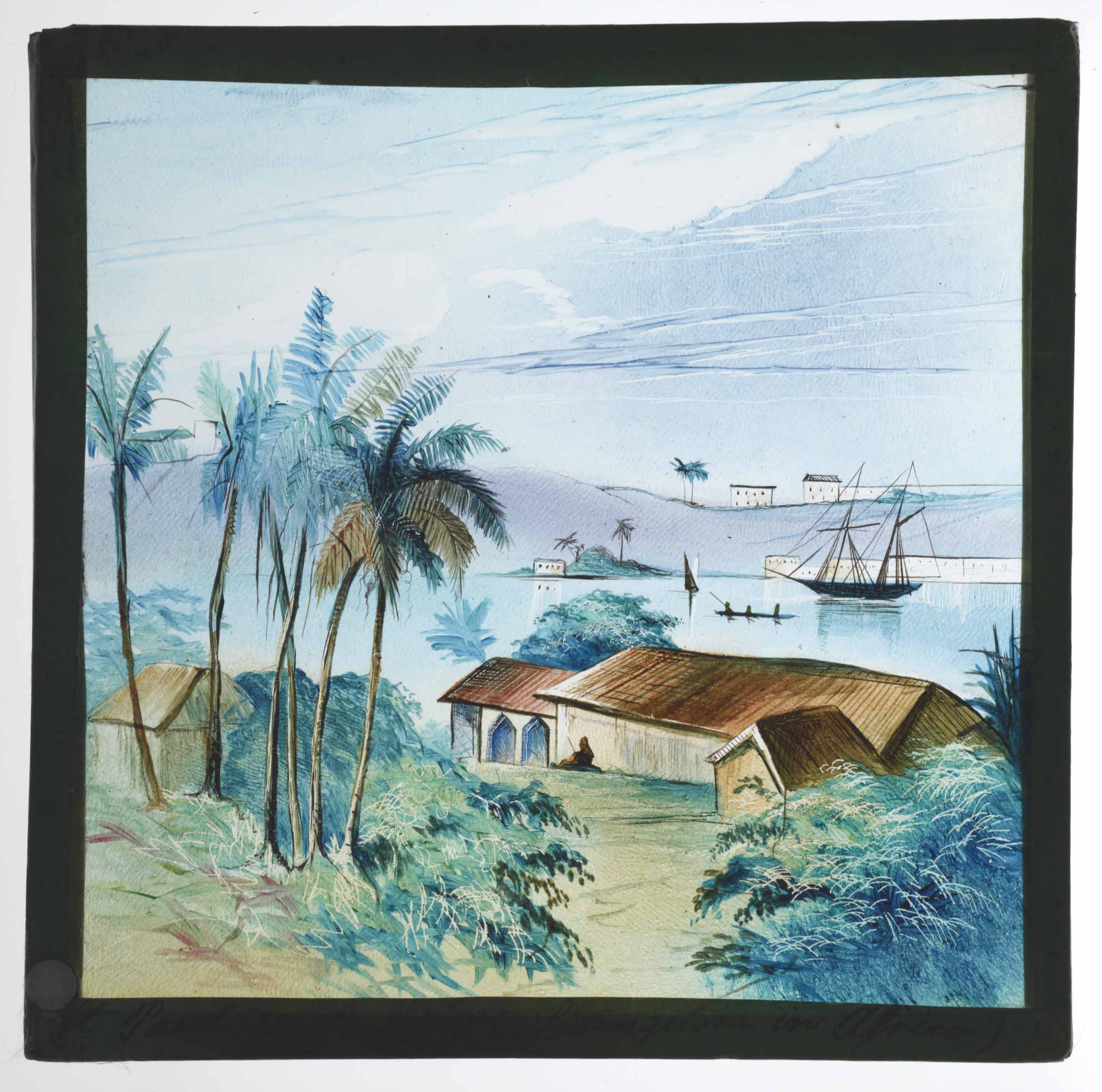 David Livingstone - St Pauls (Painted Magic Lantern Slide), c.1857. Copyright National Library of Scotland. Creative Commons Share-alike 2.5 UK: Scotland(https://creativecommons.org/licenses/by-nc-sa/2.5/scotland/).