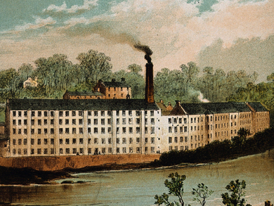 The mill in which Livingstone worked at Blantyre. Copyright Wellcome Library, London. CC BY 4.0 The mill in which Livingstone worked at Blantyre. Copyright Wellcome Library, London. CC BY 4.0