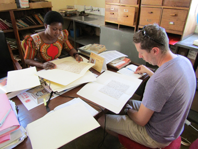 Perrice Nkombe and Jared McDonald at the Livingstone Museum, Zambia, 2016. Copyright Jared McDonald. CC BY-NC 3.0 Perrice Nkombe and Jared McDonald at the Livingstone Museum, Zambia, 2016. Copyright Jared McDonald. CC BY-NC 3.0