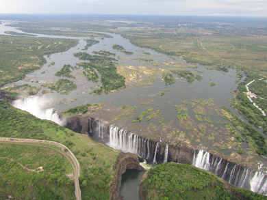 Victoria Falls (aerial view), Zimbabwe, 2016. Copyright Jared McDonald. CC BY-NC 3.0 Victoria Falls (aerial view), Zimbabwe, 2016. Copyright Jared McDonald. CC BY-NC 3.0