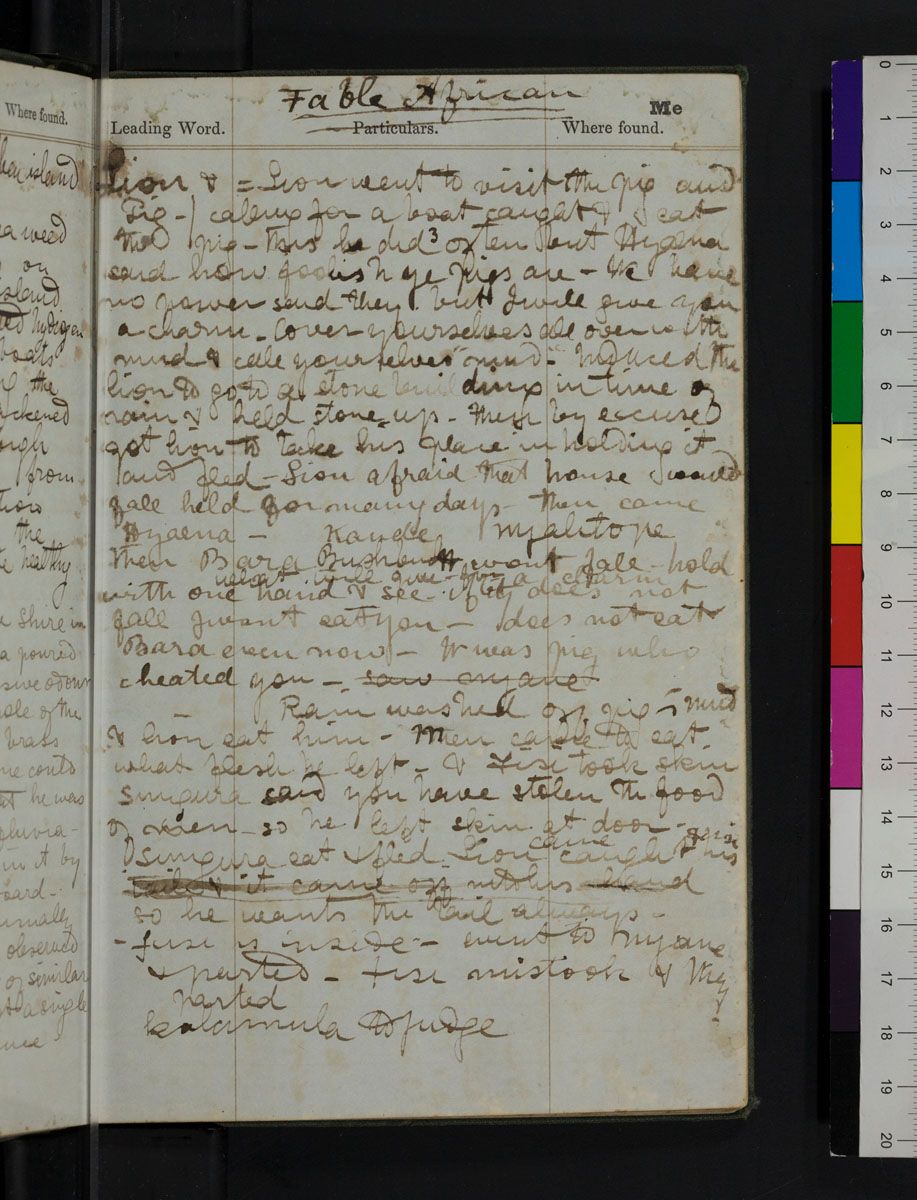 Image of a page of David Livingstone, Notebook, March 1866-March 1870: [43]. Copyright David Livingstone Centre. Creative Commons Attribution-NonCommercial 3.0 Unported (https://creativecommons.org/licenses/by-nc/3.0/).