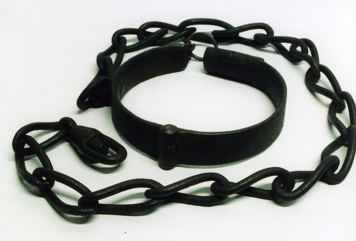 Slave chain for children, nineteenth century. Image copyright Livingstone Online. May not be reproduced without the express written consent of the National Trust for Scotland, on behalf of the Scottish National Memorial to David Livingstone Trust