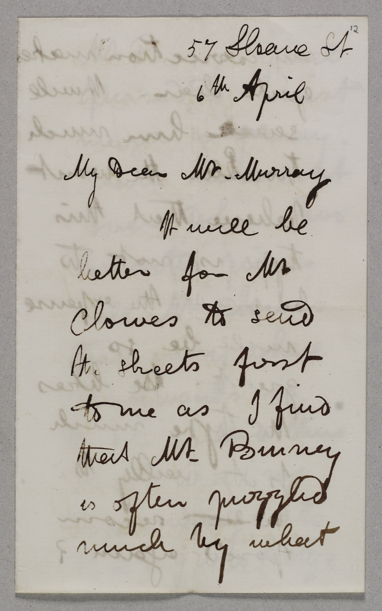 Letter to John Murray III (Livingstone 1857k:[1]). Copyright National Library of Scotland and Dr. Neil Imray Livingstone Wilson (as relevant). Creative Commons Share-alike 2.5 UK: Scotland (https://creativecommons.org/licenses/by-nc-sa/2.5/scotland/).