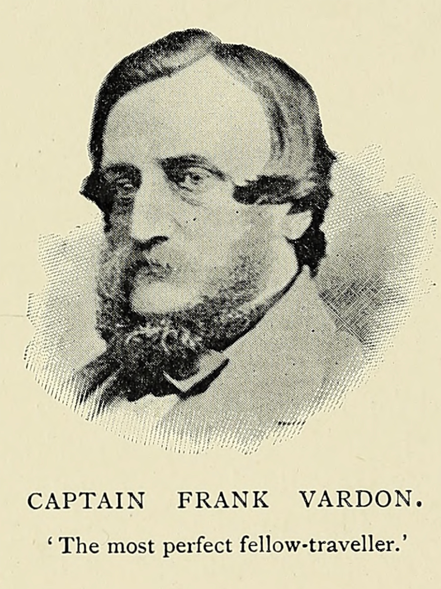 Captain Frank Vardon. Illustration from W. Edward Oswell, William Cotton Oswell: Hunter and Explorer, 2 vols (London: William Heinemann, 1900), 2:134. Courtesy of the Internet Archive (https://archive.org/details/williamcottonos01oswe).