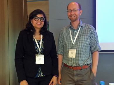 Ashanka Kumari and Adrian S. Wisnicki's at DH2016 in Krakow, Poland. Copyright Ashanka Kumari. CC BY-NC 3.0 Ashanka Kumari and Adrian S. Wisnicki's at DH2016 in Krakow, Poland. Copyright Ashanka Kumari. CC BY-NC 3.0