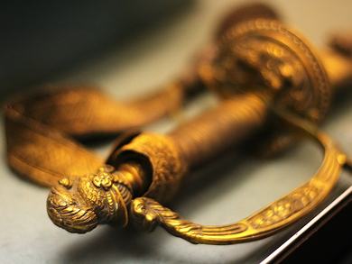 Hilt of Livingstone's consular sword. Copyright Livingstone Online. May not be reproduced without the consent of the Scottish National Memorial to David Livingstone Trust. Hilt of Livingstone's consular sword. Copyright Livingstone Online. May not be reproduced without the consent of the Scottish National Memorial to David Livingstone Trust.
