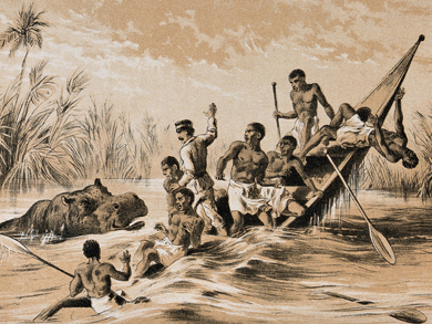 'The Adventure with a Hippopotamus.' Copyright Wellcome Library, London. CC BY 4.0 'The Adventure with a Hippopotamus.' Copyright Wellcome Library, London. CC BY 4.0