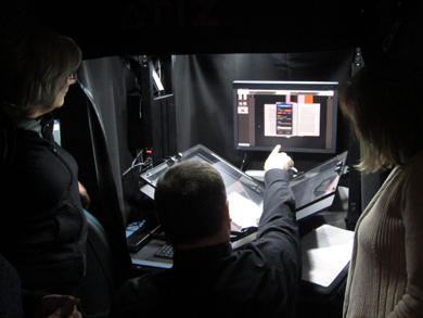 Demonstration to the LEAP team at the University of Glasgow Photographic Unit, 2013. Copyright Livingstone Online. CC BY-NC 3.0 Demonstration to the LEAP team at the University of Glasgow Photographic Unit, 2013. Copyright Livingstone Online. CC BY-NC 3.0